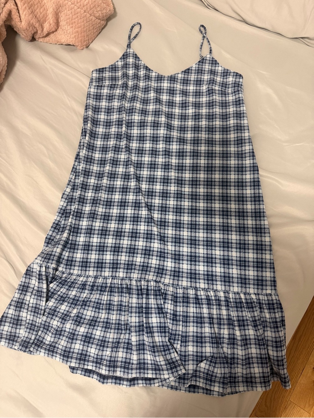 MICHAEL Michael Kors Blue and White Plaid dress